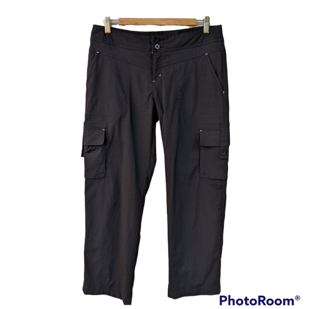 Kathmandu Black Cargo Cropped Hiking Outdoors Pant